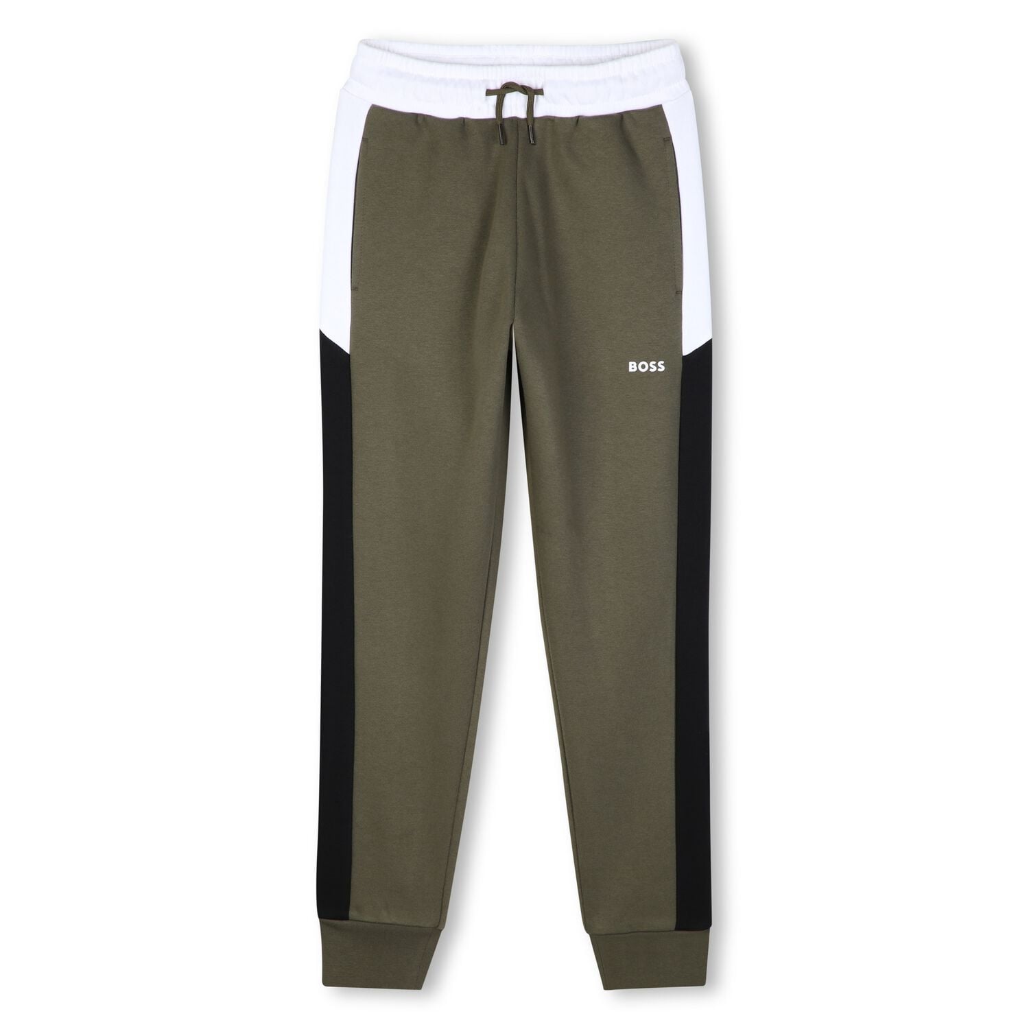 Boys Green Logo Joggers, 2, hi-res