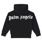 Black Logo Hooded Top, 1, hi-res
