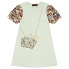 Girls Green Crossbody Bag Dress, 3, hi-res