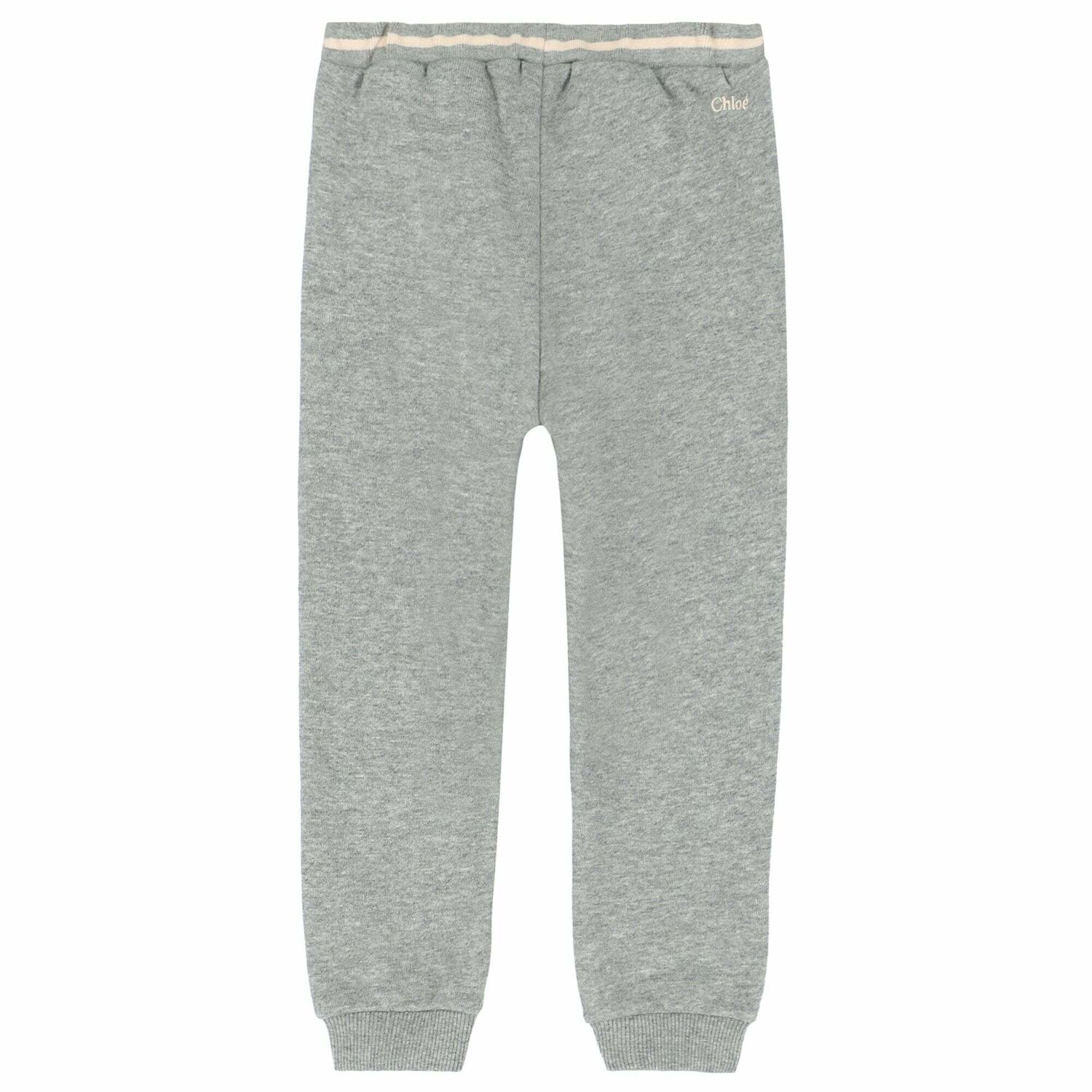 Baby Girls Grey Joggers, 1, hi-res