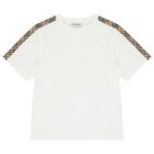 White Logo Check T-Shirt, 1, hi-res