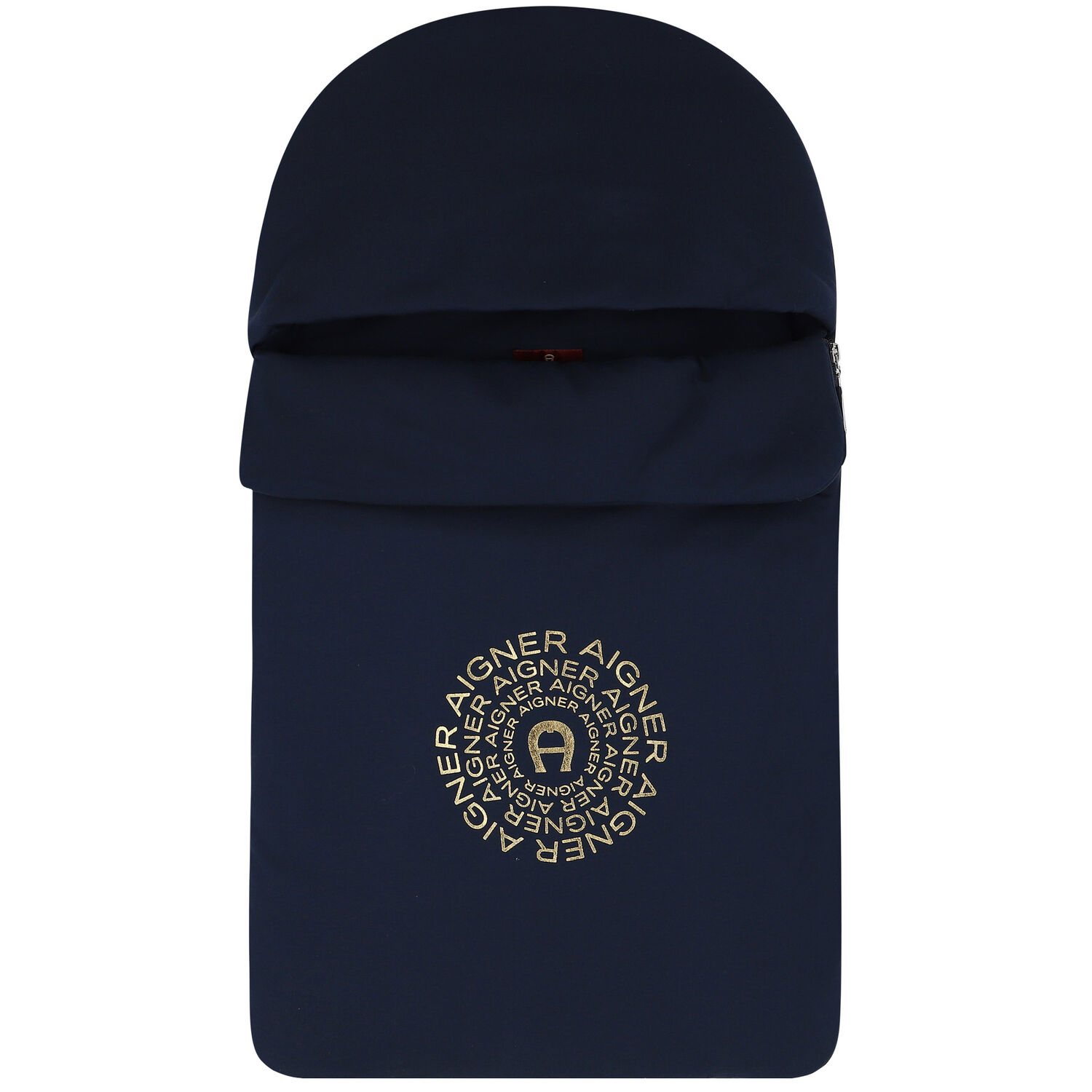 Navy Blue & Gold Logo Baby Nest, 1, hi-res