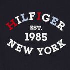 Boys Navy Blue Logo Long Sleeve Top, 1, hi-res