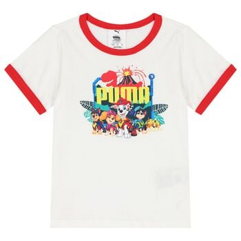Boys White & Red Logo Paw Patrol T-Shirt