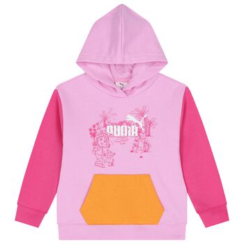 Girls Pink Dora The Explorer Hooded Top