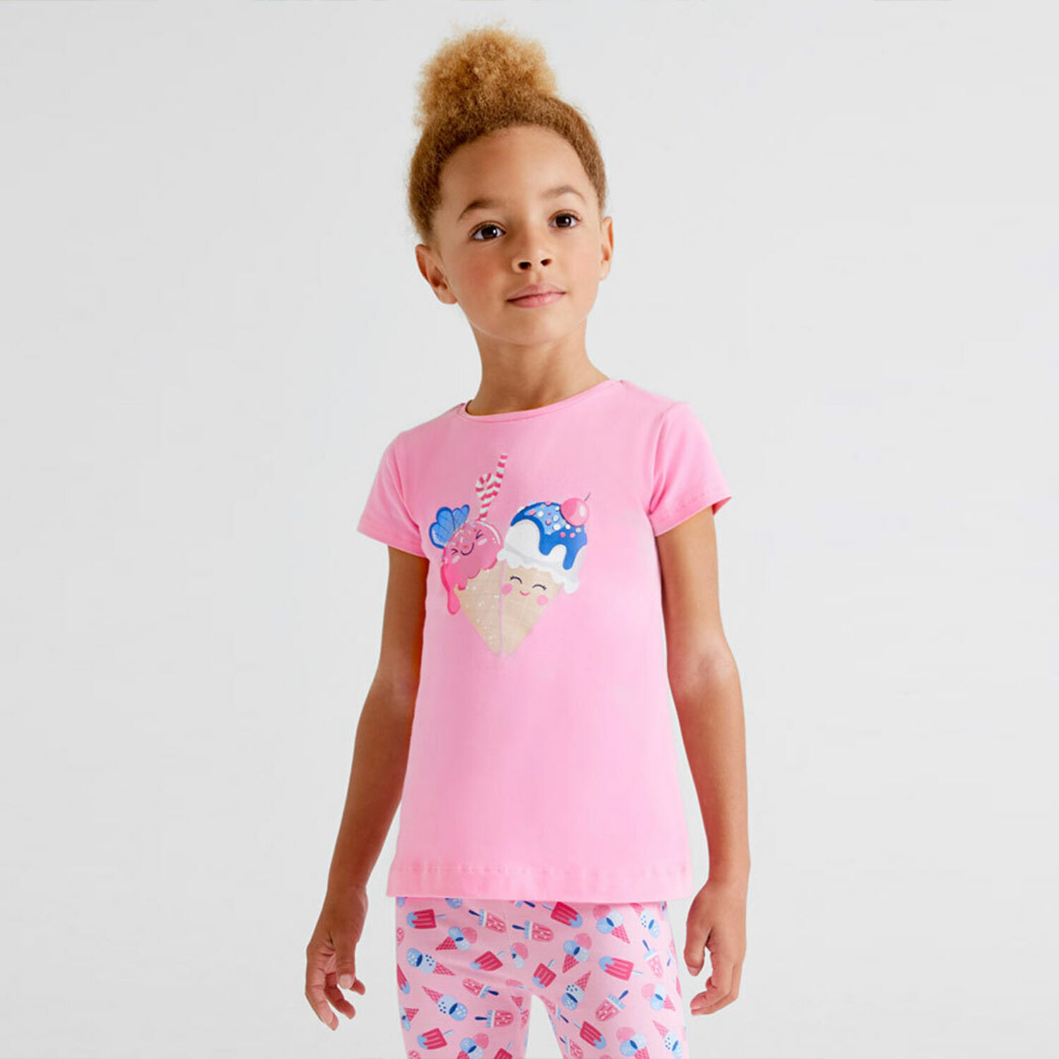 Girls Pink Ice Cream T-Shirt, 3, hi-res