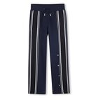 Boys Navy Blue Logo Joggers, 2, hi-res