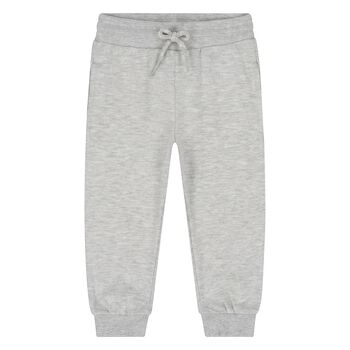 Younger Boys Grey Logo Joggers