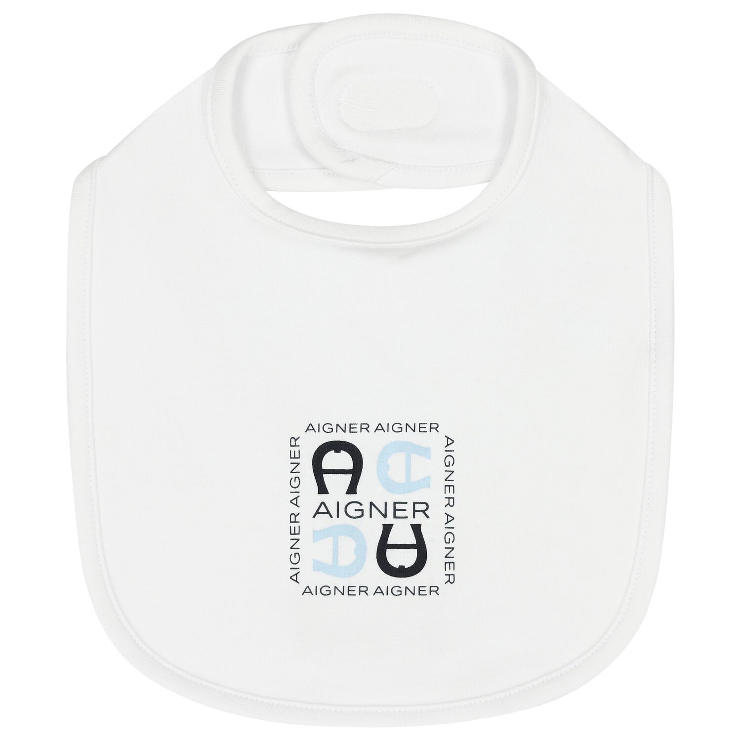 Baby Boys White Logo Baby Bib, 3, hi-res image number null