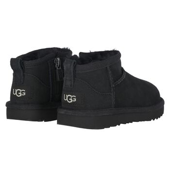 Younger Black Classic Ultra Mini Suede Boots
