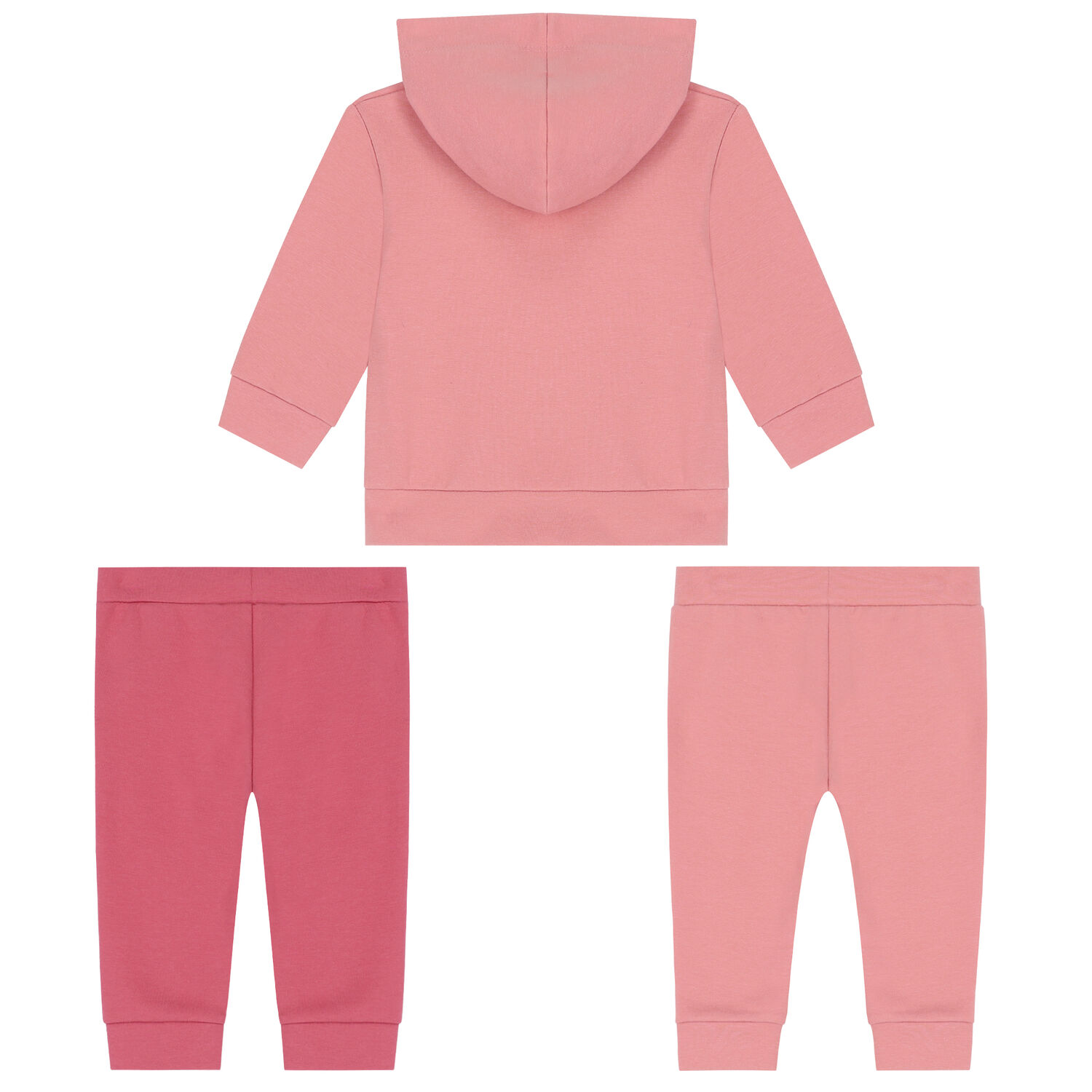 Younger Girls Pink 3-Piece Tracksuit, 1, hi-res image number null