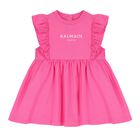 Younger Girls Pink Logo Dress Set, 1, hi-res