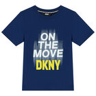 Boys Navy Blue Logo T-Shirt, 1, hi-res