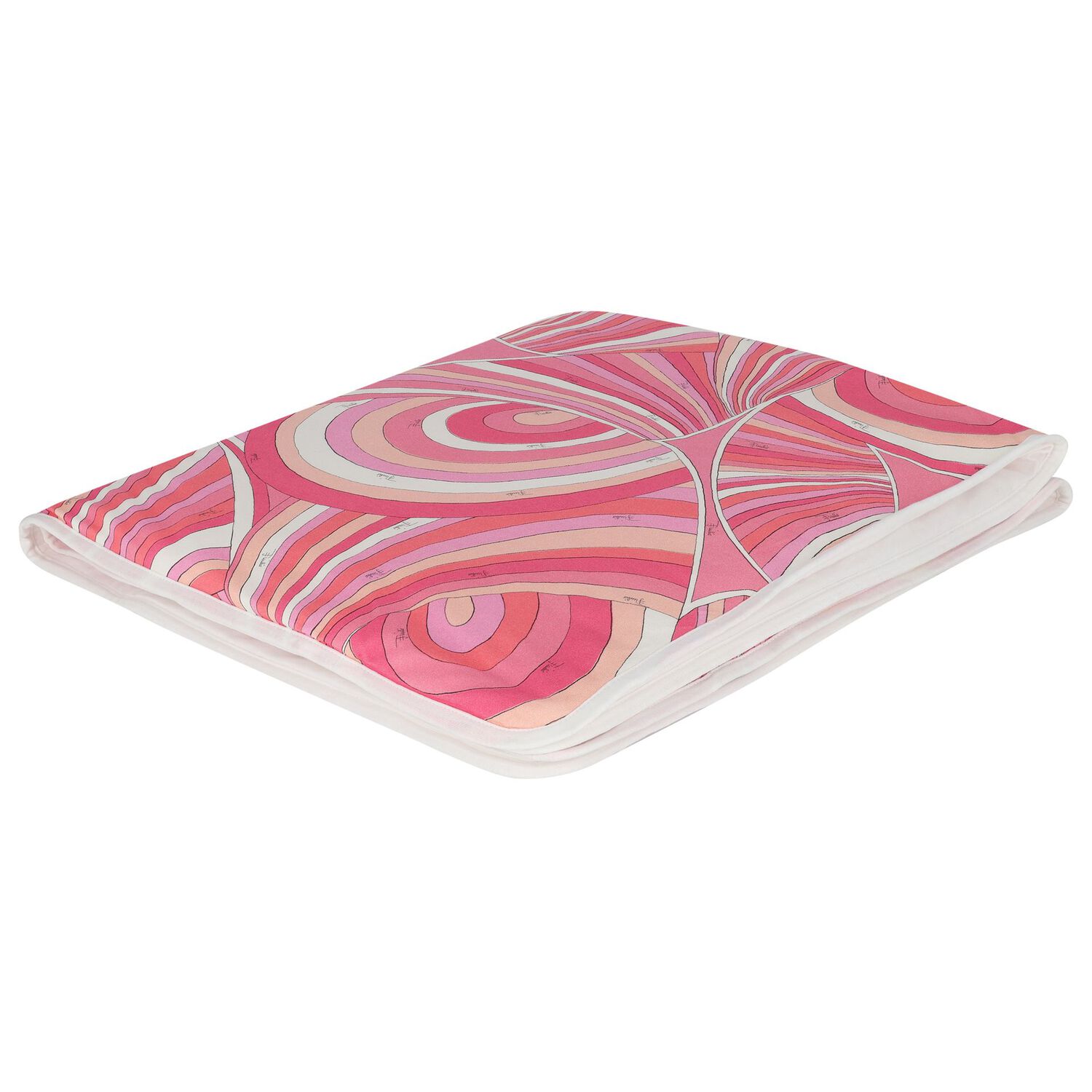 Baby Girls Pink & Ivory Iride Blanket, 2, hi-res