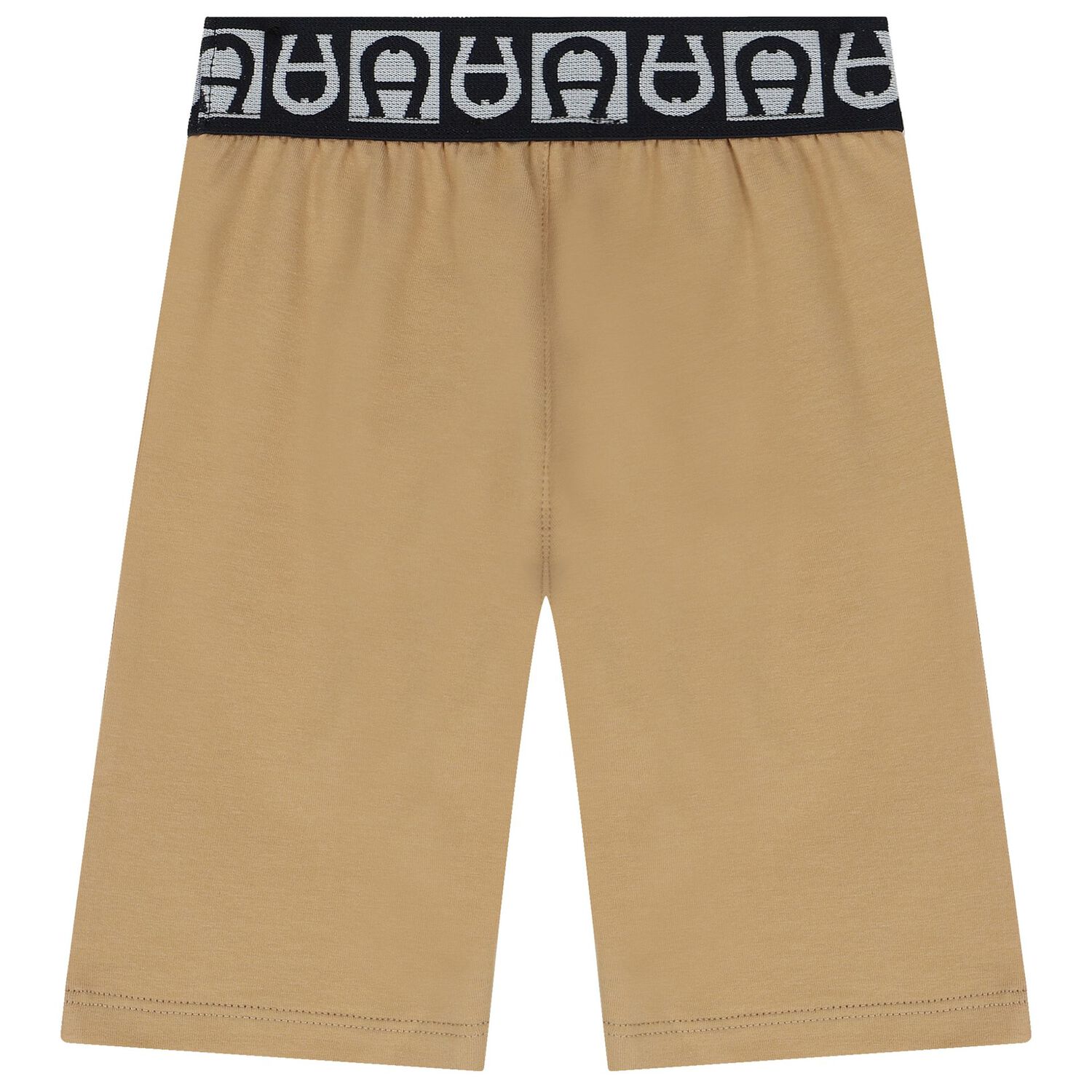Younger Boys Beige Logo Bermuda Shorts, 2, hi-res