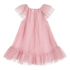 Baby Girls Pink Tulle Dress, 1, hi-res
