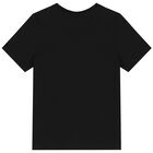 Boys Black Logo T-Shirt, 2, hi-res