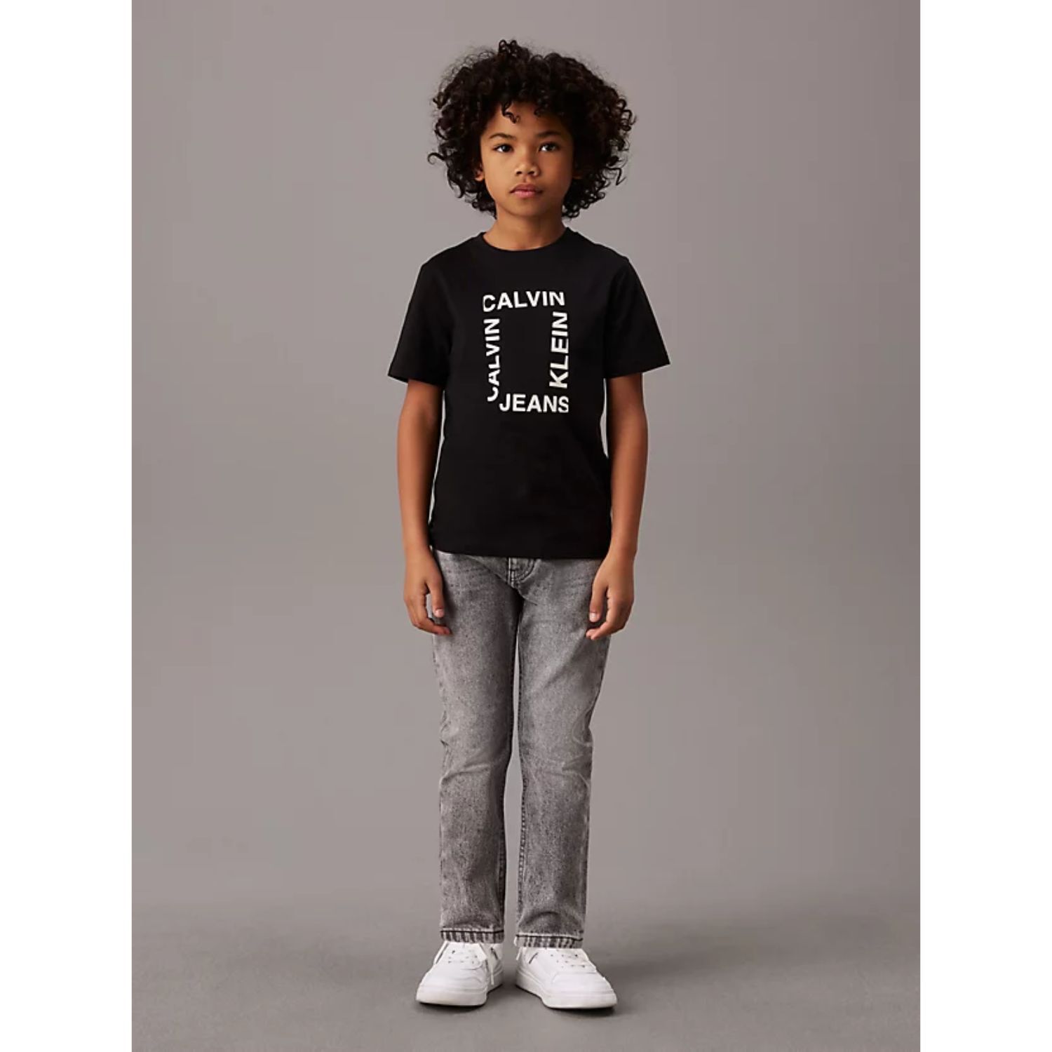 Boys Black Logo T-Shirt, 1, hi-res
