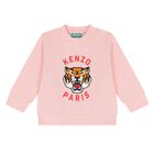 Younger Girls Pink Tiger Logo Tracksuit, 2, hi-res