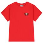 Red Teddy Bear Logo T-Shirt, 2, hi-res