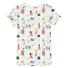 Boys White Graphic Pyjama, 1, hi-res