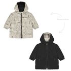 Younger Boys Beige & Black Reversible Puffer Jacket, 1, hi-res