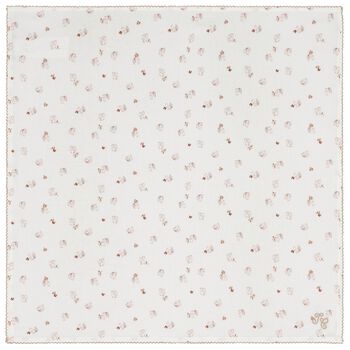 Ivory & Pink Squirrel Blanket