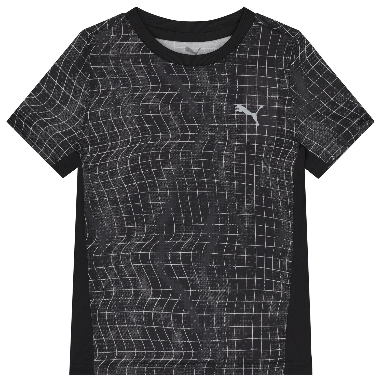 Boys Black Logo T-Shirt, 1, hi-res