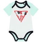 Baby Boys Navy Blue & Green Logo 3-Piece Tracksuit, 1, hi-res