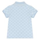 Younger Boys Blue GG logo Polo Shirt, 2, hi-res