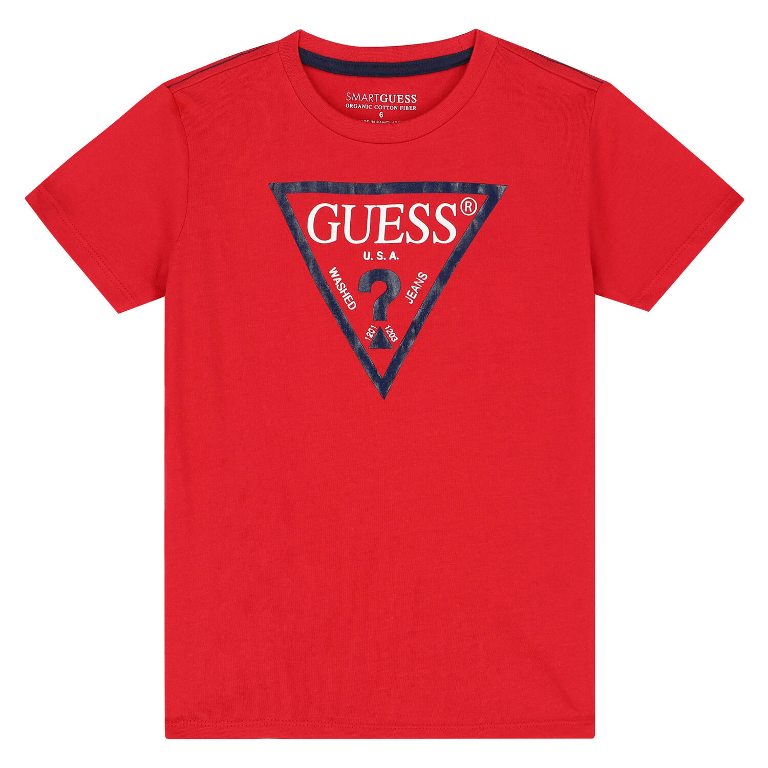 Boys Red Logo T-Shirt, 3, hi-res image number null