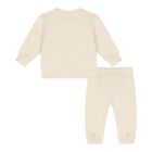 Baby Girls Beige Logo Tracksuit, 1, hi-res