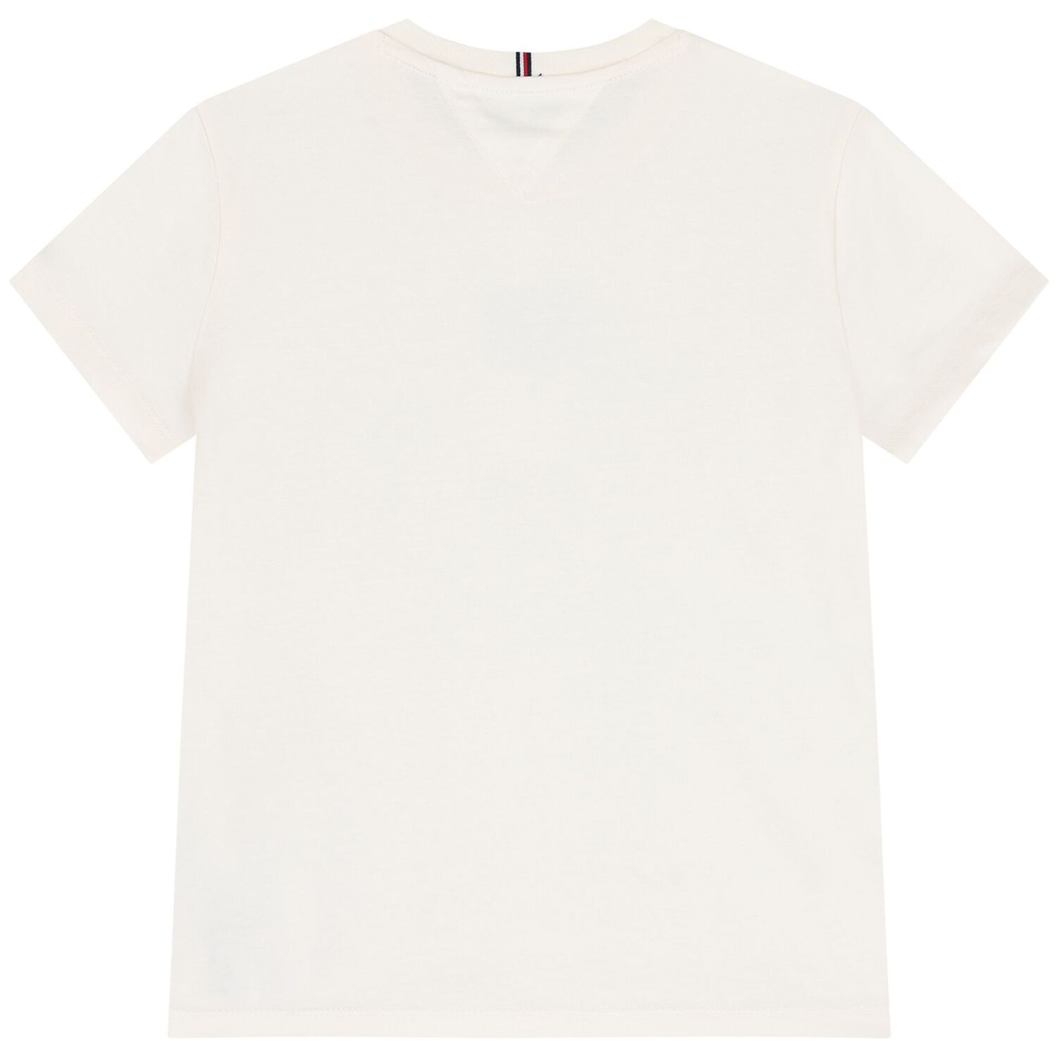 Girls Ivory Embellished Logo T-Shirt, 3, hi-res