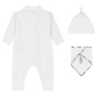White Romper Baby Gift Set, 3, hi-res