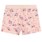 Girls Pink Floral Shorts, 1, hi-res