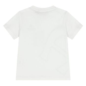 Younger Boys White Logo T-Shirt 