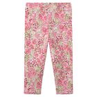 Younger Girls Multi-Coloured Floral Leggings, 2, hi-res
