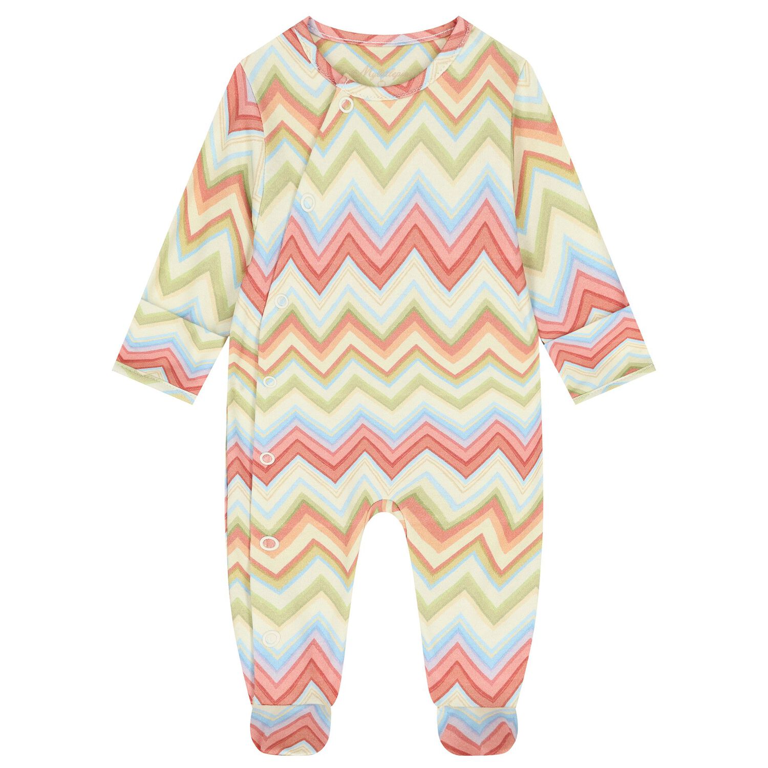 Multi-Coloured Zig Zag Babygrow Gift Set , 2, hi-res