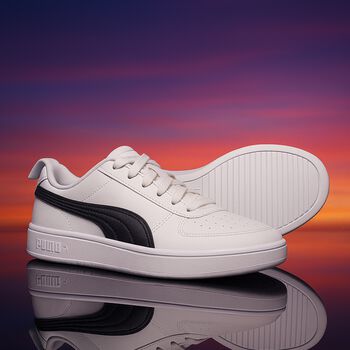 White & Black Rickie Trainers