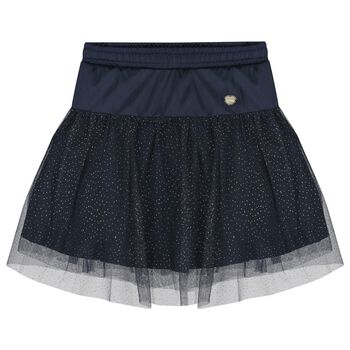Girls Navy Blue Tulle Skirt