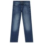 Boys Blue Logo Denim Jeans, 1, hi-res