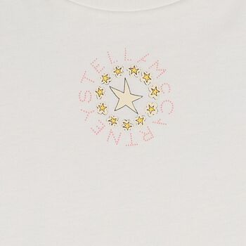 Girls White Star Logo T-Shirt