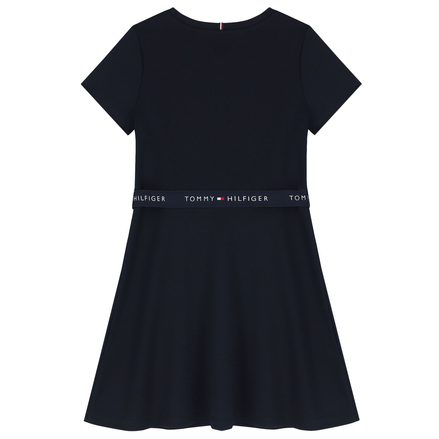 Girls Navy Blue Logo Dress , 1, hi-res