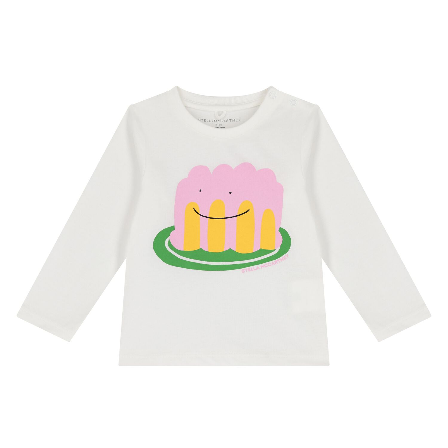 Younger Girls White Jelly Long Sleeve Top, 1, hi-res