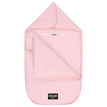 Baby Girls Pink Teddy Bear Logo Baby Nest