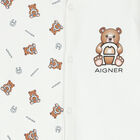 Baby Girls Pink Teddy Logo Babygrow, 3, hi-res