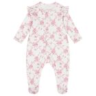 Baby Girls White & Pink Floral & Butterflies Babygrow Set, 1, hi-res