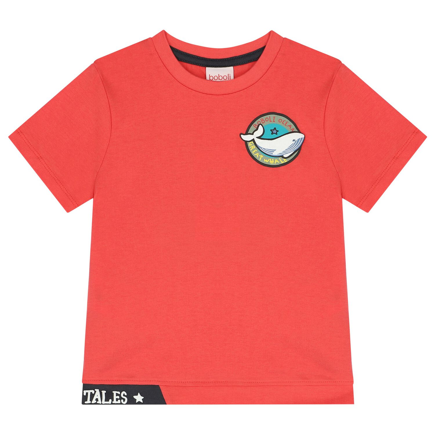 Boys Coral Whale T-Shirt, 1, hi-res image number null