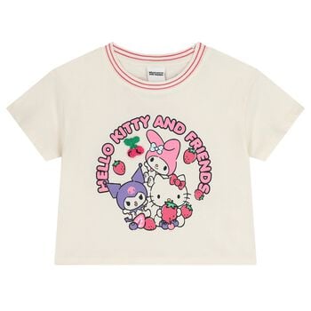 Girls Ivory Hello Kitty T-Shirt 