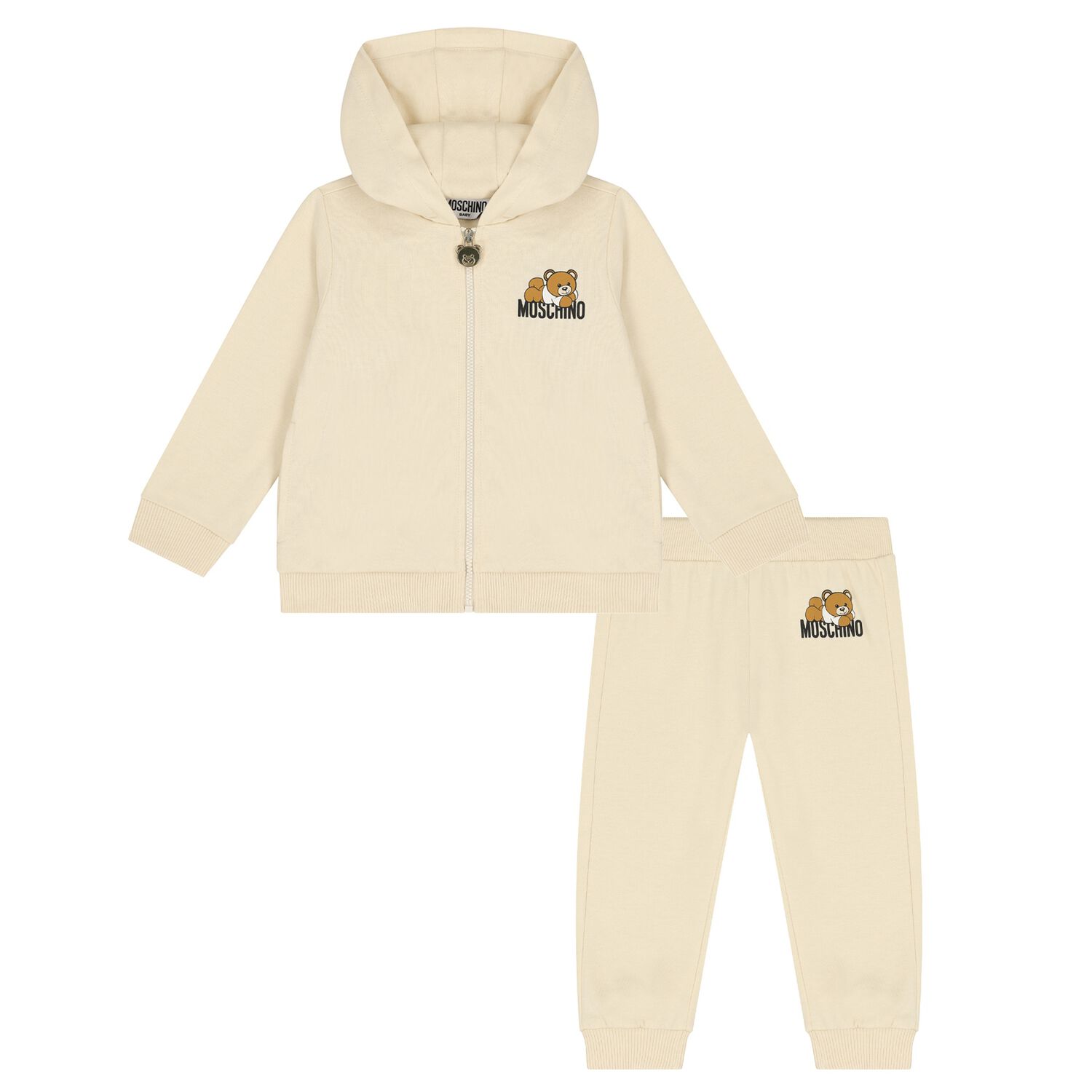 Moschino Beige Teddy Bear Logo Tracksuit Junior Couture UK